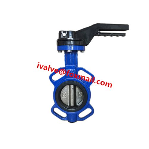 Cast Iron Rubber Seat Wafer Type Butterfly Valve, Power : Manual
