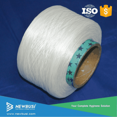 Elastic Polyester Spandex Yarn Raw Materials For Baby Diaper