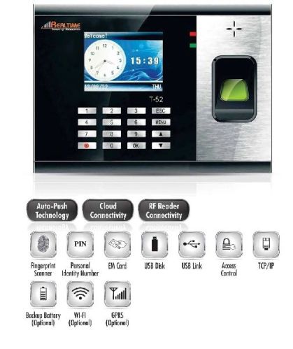 Realtime T52 Attendance Recorder