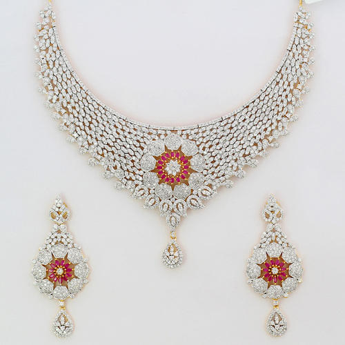 American diamond necklace set