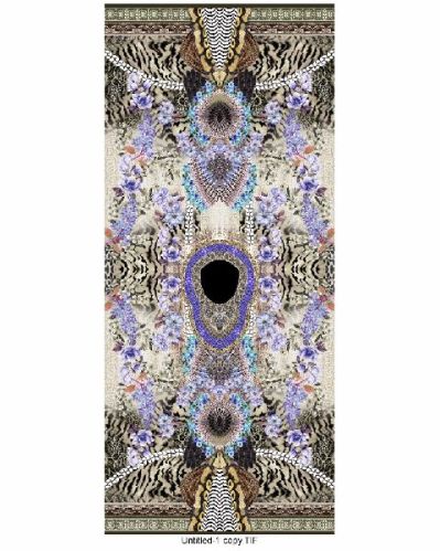 Silk Crepe Beautiful Digital Printed Kaftan, Gender : Female