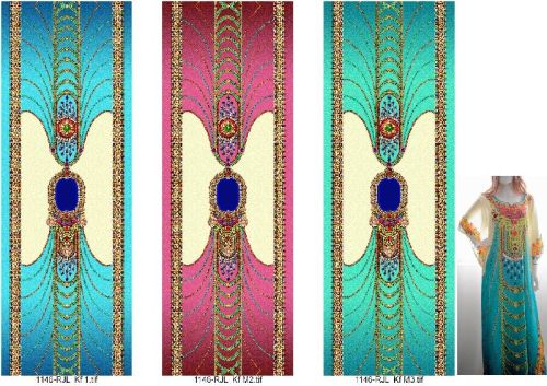 Georgette Exclusive Modern Ladies Kaftan, Technics : Printed