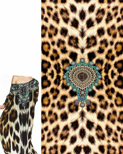 Leopard Print Kaftan