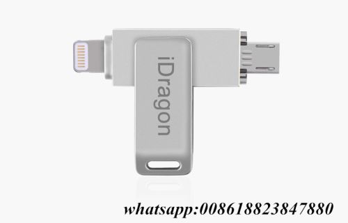 IPhone Metal OTG USB Flash Drive, Packaging Type : Silver