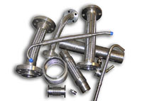 Polished Stainless Steel Wire Braided Hose Pipes, Shape : Round