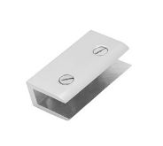 Plain Polished Brass Square Glass Brackets