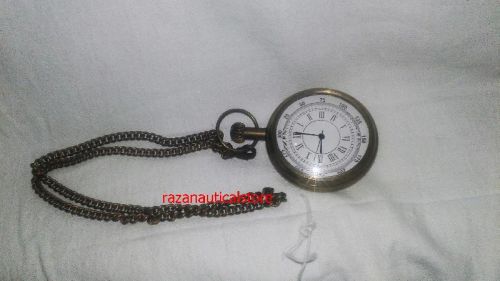 Nautical Antique Brass Pocket Watch