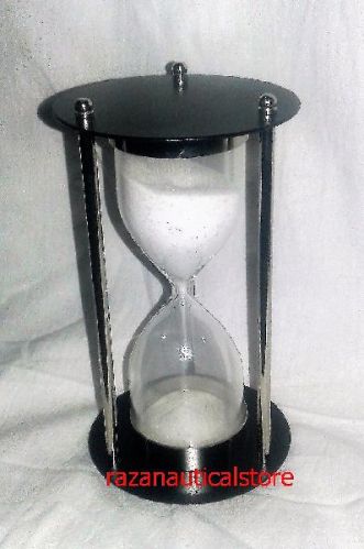 Brass Polished 200gm Nautical Sand Timer, Size : 5inch, 6inch, 7inch