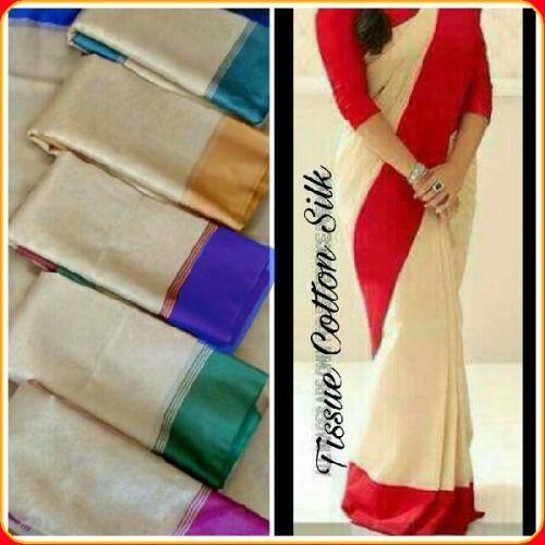 Tissue Cotton Silk Sarees