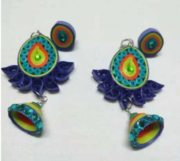 Handmade Paper Quilling Earring