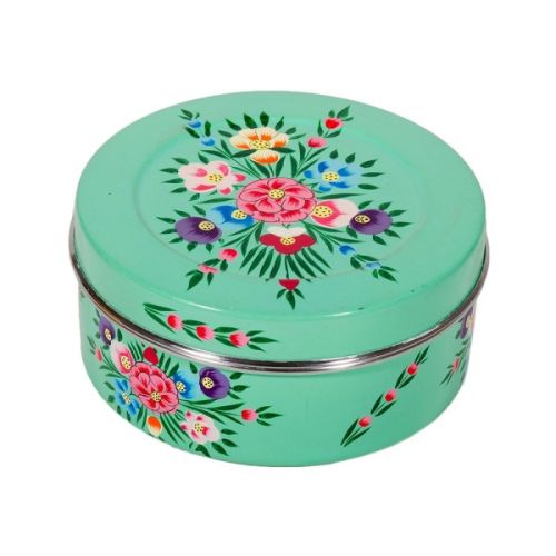 Hand Painted Round Box