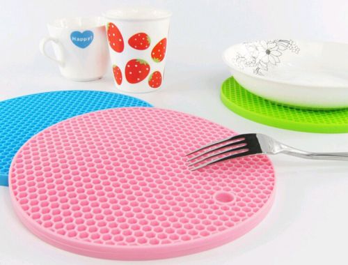 Silicone Honey Comb Design Dish Bowl Mat