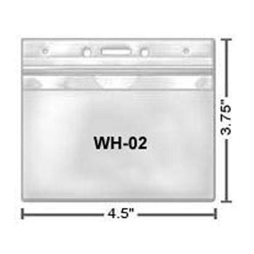 Plastic Badge Holder 4.5' x 3.25'