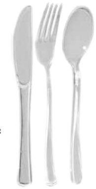23189 Clear Plastic Cutlery Set