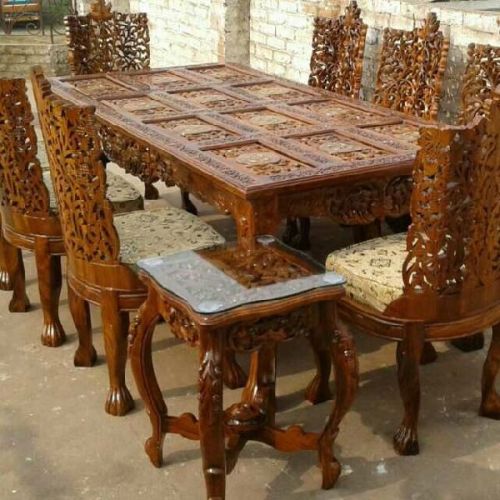 Handicraft Teak Dining Table