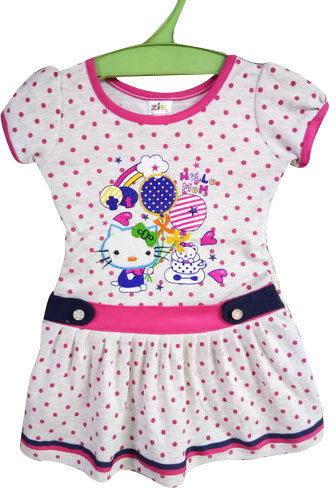 Baby Girl Printed Cotton Frocks, Occasion : Regular Wear