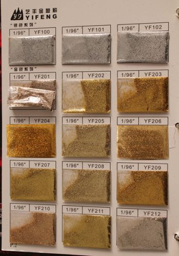Polyester Silver Gold Color Glitter Powder, Packaging Type : colorful