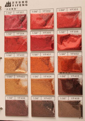 Wholesale Red Bronze Coffee Color Glitter Powder