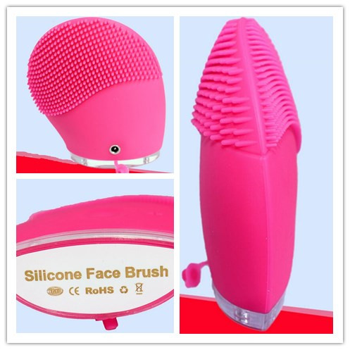 Silicone+ABS Electric Face Brush 7.8*3*8.2cm