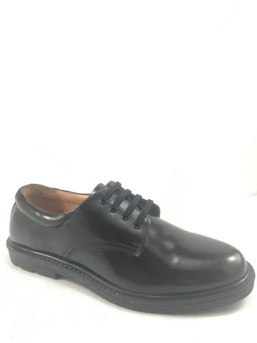 Rubber Sole Derby 4 Uniform Shoes, Lining Material : VAMP Lining, Cotton Fabric, Quarter Leather Lining.