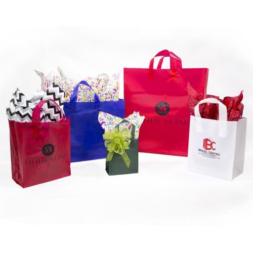 Frosty Plastic Shopping Bags, Brand Name : ApaperSale