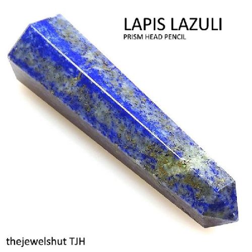 Lapis Lazuli Stone Prism Head Shape