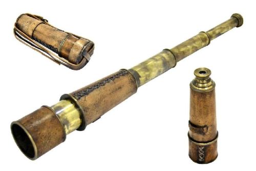 Brass Telescope, For Magnifie View, Decorative, Feature : Clear View, Easy To Use, Fine Finished
