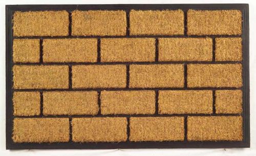 Rubber Moulded Coir Brush Door Mats, For Home, Hotel, Office, Size : Multisizes