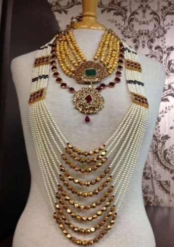 Hyderabadi Long Necklace Set