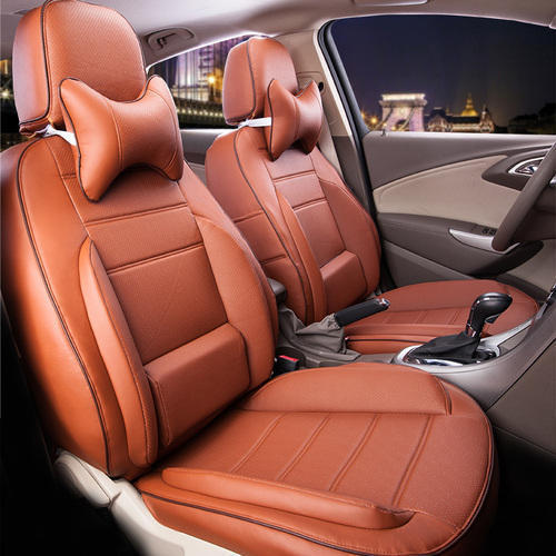 Leather Brown Car Seat Covers, Feature : Customfit