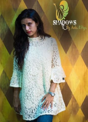 Cotton Ladies Crochet Top, Size : XL