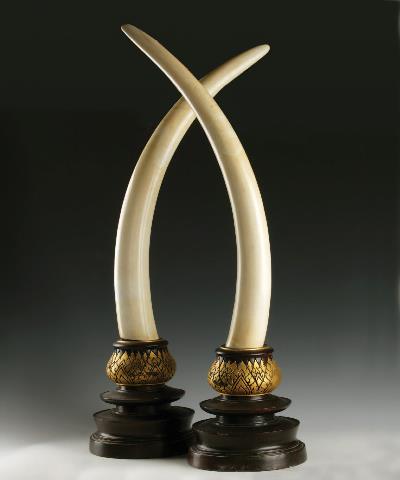 Silver Elephant Statue