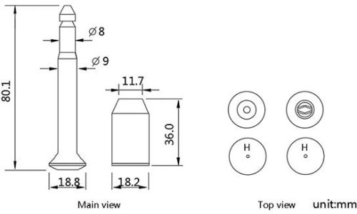 Q235A steel TX-BS402 Well-known Brand Bolt Seal, Brand Name : Tengxin