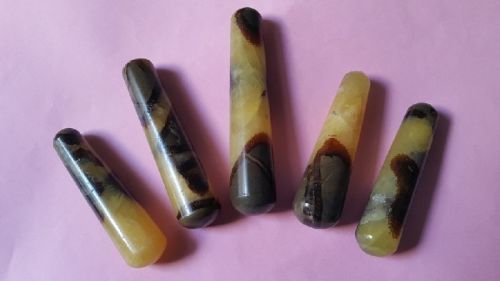 Septarian Smooth Stone Massage Wands, Size : 0-25mm, 25-50mm