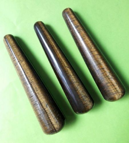 Tiger Eye Smooth Stone Massage Wands, Feature : Fine Finish, Reliable