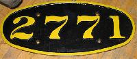 Railway Number Plates