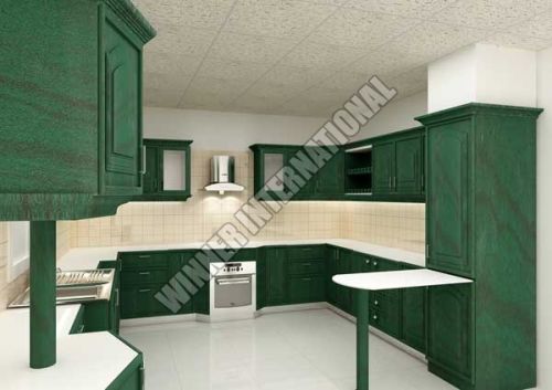 Modular kitchen, Finishing : Gloss