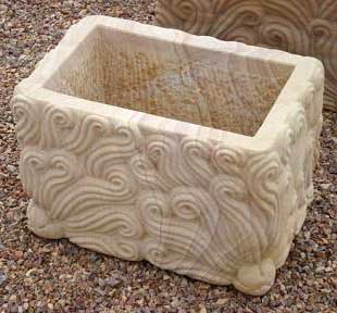 Teak Sandstone Planter