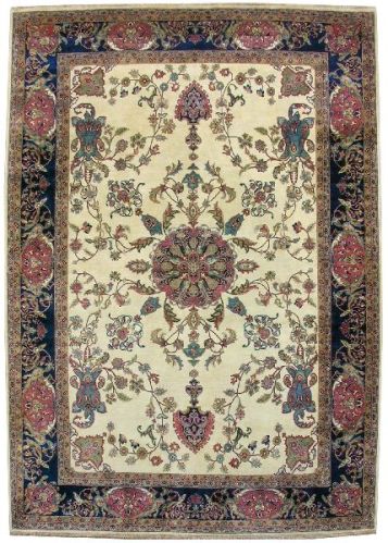 Antique Traditional Wool Silk Rugs, Size : Standard Customize