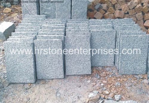 Polished Grey Paving Stones, For Flooring, Pattern : Plain