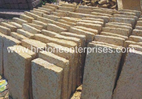 Non Polished Yellow Paving Stones, For Flooring, Pattern : Plain