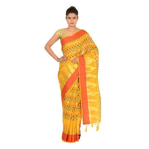 Ladies Trendy Cotton Banarasi Sarees