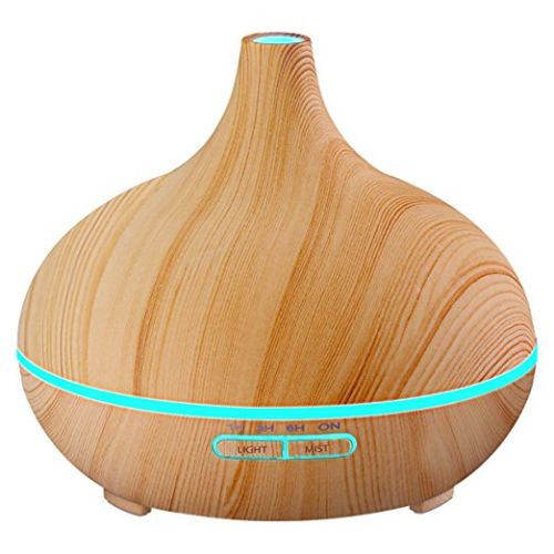 WF301 Wafue 300ml Wooden Grain Aromatherapy Essential Oil Diffuser