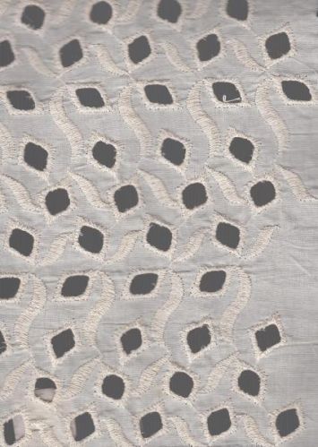 Aarya Ethnics Cotton Cambric Chicken Embroidered Bleach Fabrics_DN-02