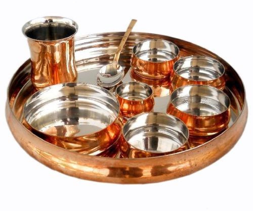 Copper Thali Set for Home