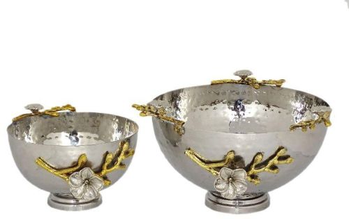 Metal Coated Decorative Bowls, Feature : Attractive Design, Buffet Specials, Durable, Hard Structure