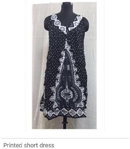 Printed Short Dresses, Size : L, M