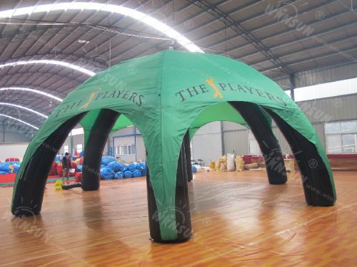 210D Oxford Cloth 0.45mm PVC Inflatable Dome Tent customized, D=10m