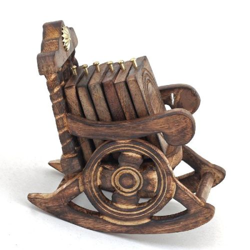 Wooden Chair Coaster Set Tea Coffee