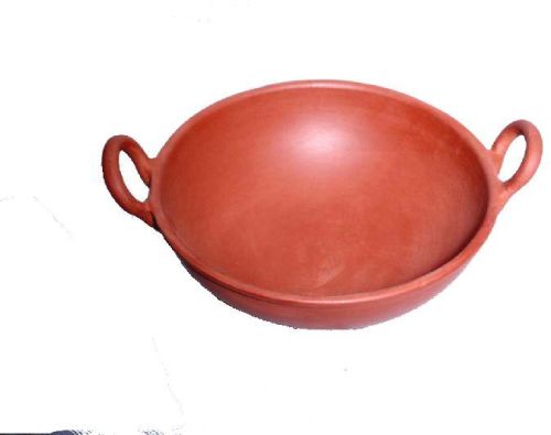 Terracotta Kadai No.1 Mitti Handle 2 Ltr